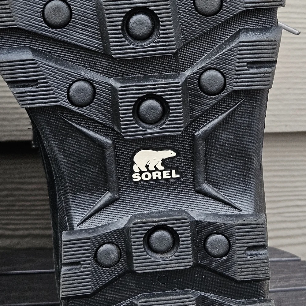 Sorel Men's Buxton Lace Up Waterproof Boots Black Quarry Snow Warm Size 10.5